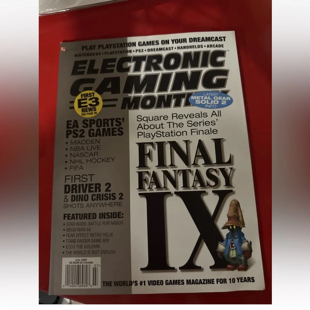 Electronic Gaming Monthly EGM Final Fantasy IX #132 July 2000 Retro Gaming Y2K